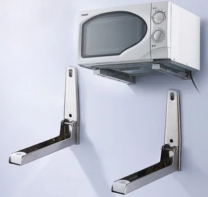 2 шт.компл. настенное крепление из нержавеющей стали Полочка для микроволновой печи Складная микроволновая печь кронштейны для печи