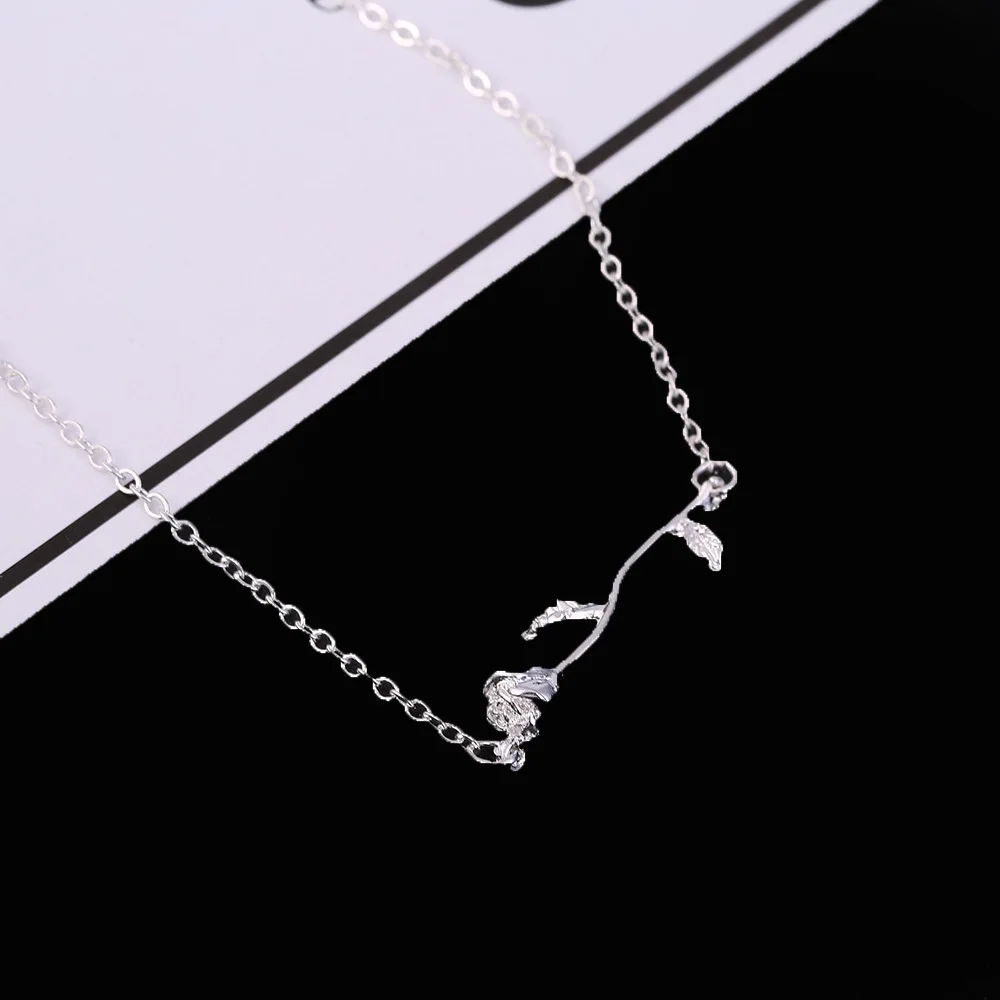 

Simple Bohemian Foot Jewelry Anklelt Bracelet for Women Gold Silver Rose Flower Summer Beach Adjustable Chain Anklets