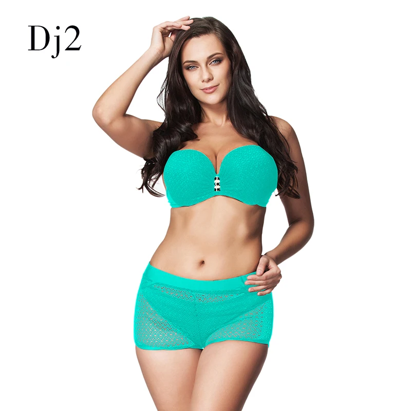 Бренд плюс размер комплект бикини из трех предметов сексуальный кружевной