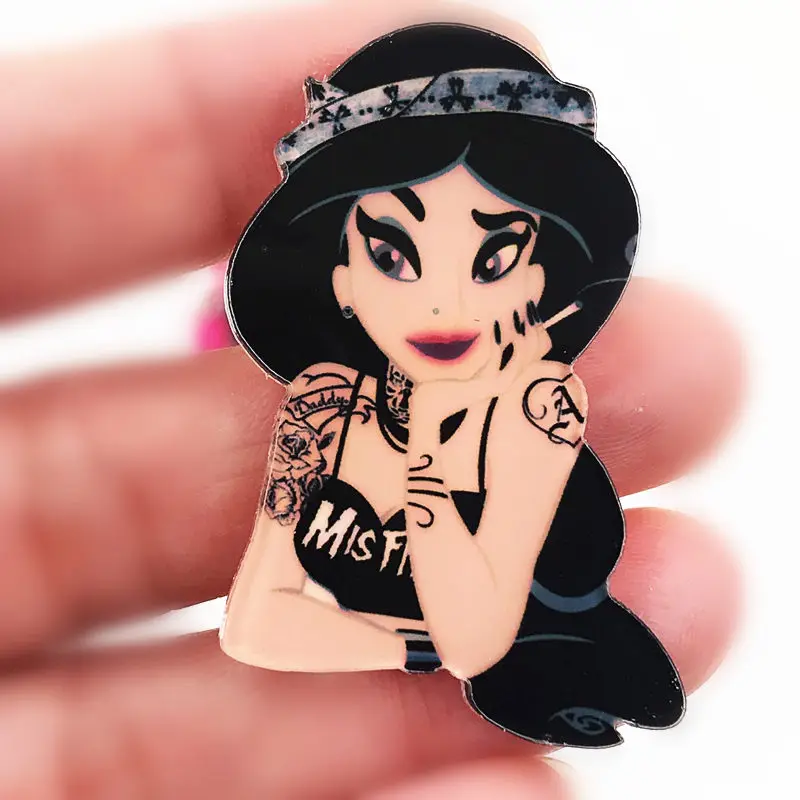 1 шт. значок с героями мультфильмов классные значки принцессы для девочек на