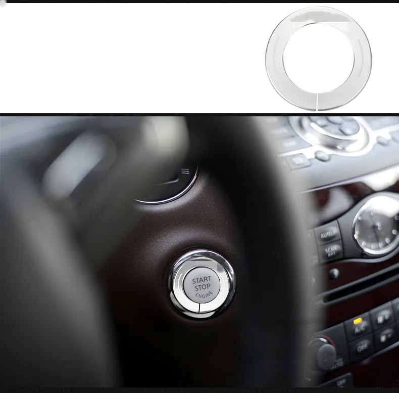 Для Infiniti qx50 кольцо зажигания навигационная вращающаяся кнопка звук кондиционер вращающаяся кнопка украшение интерьера аксессуары