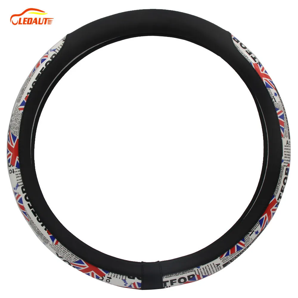 LEDAUT Ledaut ВЕЛИКОБРИТАНИЯ стиль ИСКУССТВЕННАЯ Кожа Wrap Around Руль Обложка Для узуки