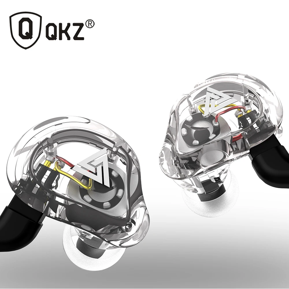 

Oeiginal QKZ VK1 4 Dynamic Hybrid In Ear Earphone HIFI DJ Monito Running Sport Earphone 5 Drive Unit Headset Earbud ZS6 ZS10