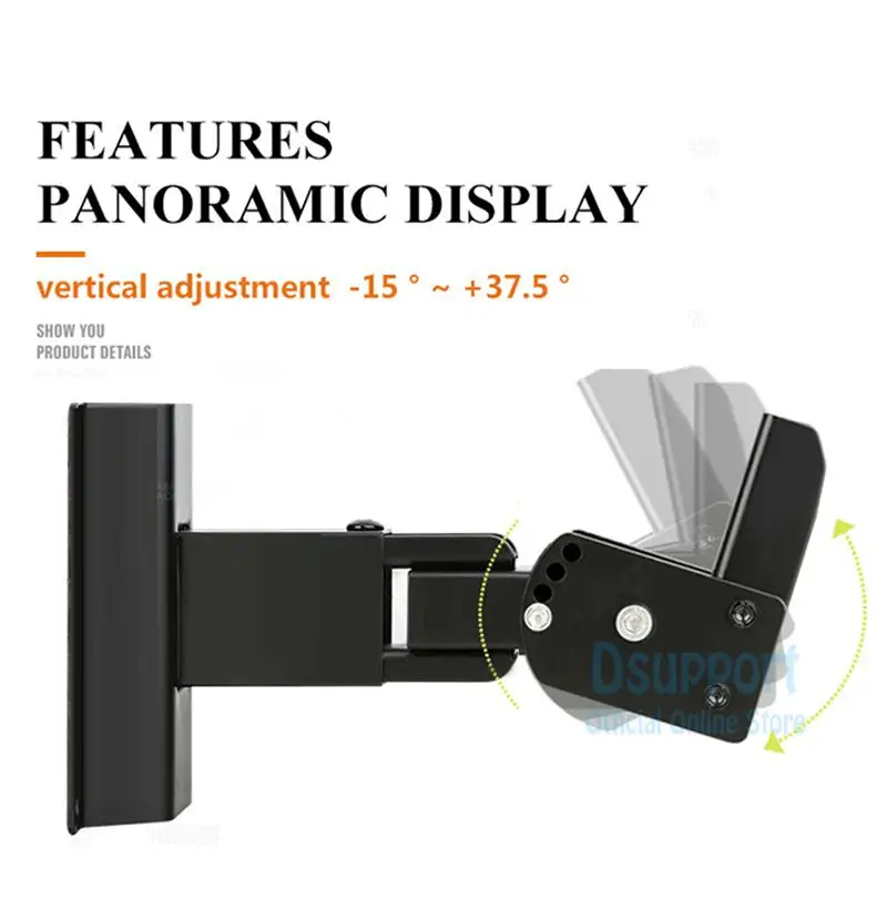 1 пара (2 шт.) Супер качество R60 сверхмощный универсальный настенный кронштейн для