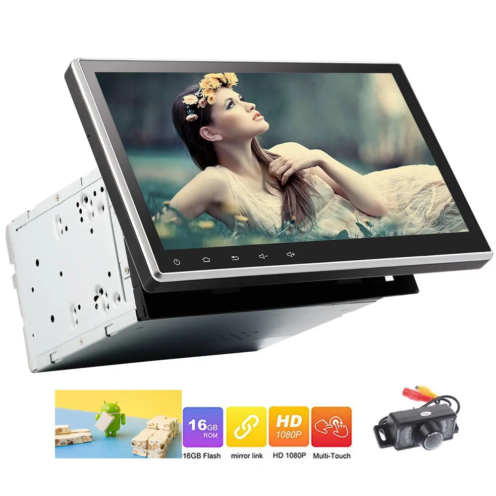 Большой 10 1 &quotсенсорный экран для стерео-Радио автомобильной gps Android 7 Bluetooth DVD