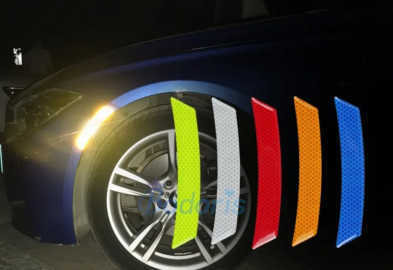 Car Wheel Reflective Warning Sticker Front Bumper For BMW MINI Cooper Countryman R56 R60 R61 One Clubman F54 F55 F56 Accessories |