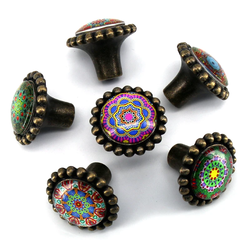 1x старинная бронзовая ручка тона для шкафа ящика нагрудного комода уникальная