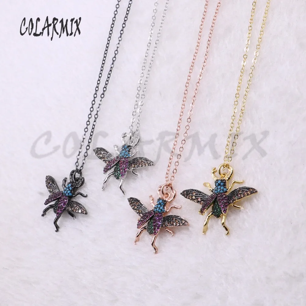 5 нитей мух жуков ожерелье пчелы для леди насекомых Подвески маленький размер