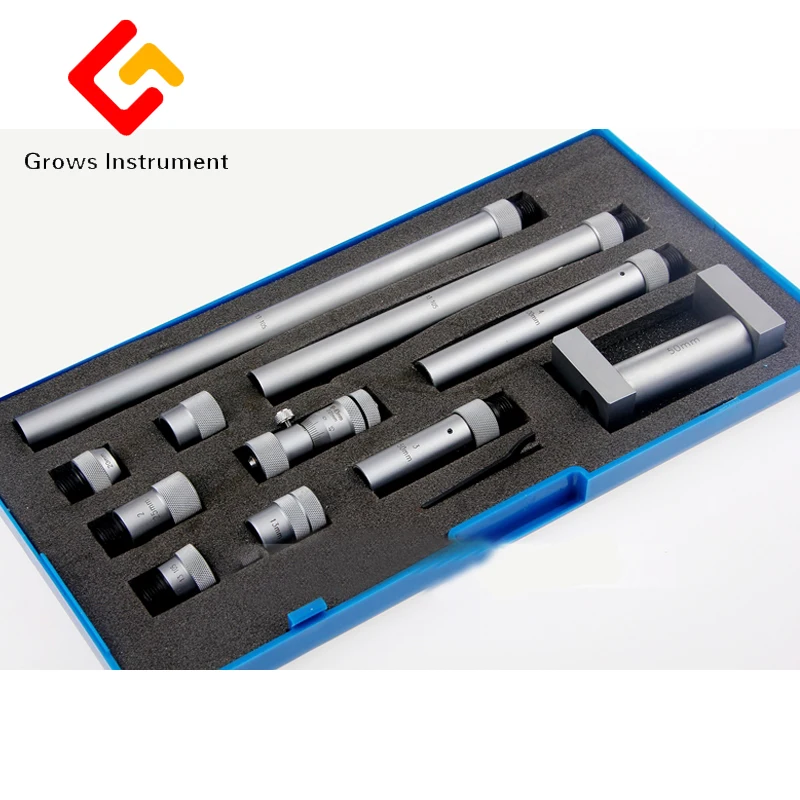 

Internal Diameter Micrometer 50-600mm Precision Inside Micrometer Hole Bore Internal Diameter Gage Gauge