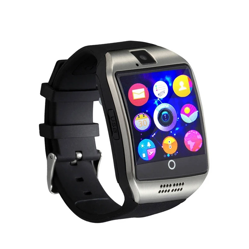 Смарт часы Q18 Bluetooth умные для Android Apple IOS мобильный телефон с SIM TF камера Pedomete PK V8
