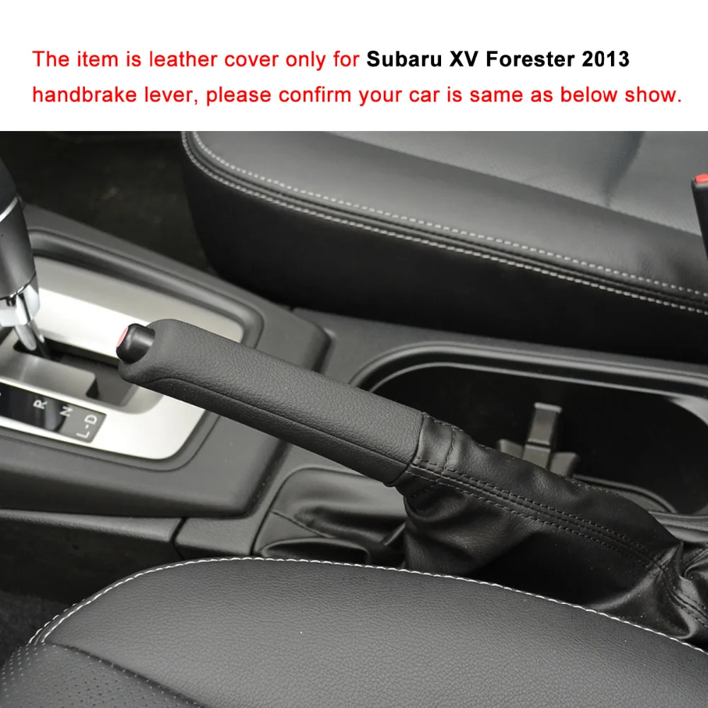Автомобильные чехлы ручника PONSNY чехол для Subaru XV Forester 2013 натуральная кожа авто