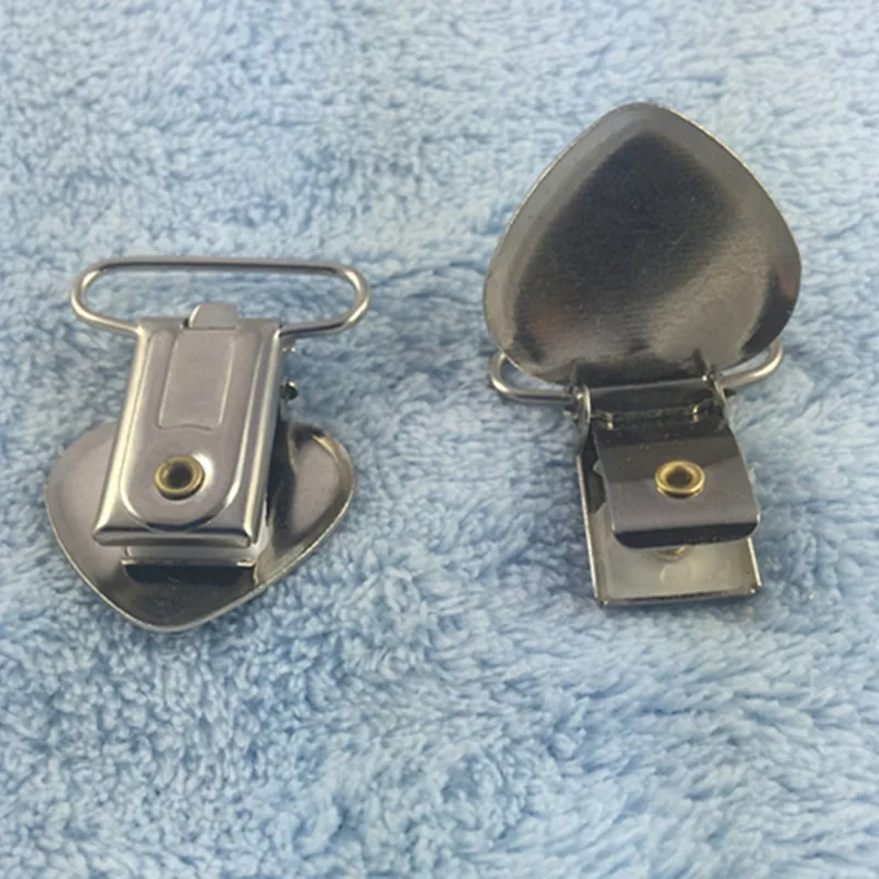 100 шт./лот 1 'ཕ мм Серебряный металлический крючок в форме сердца милый детский