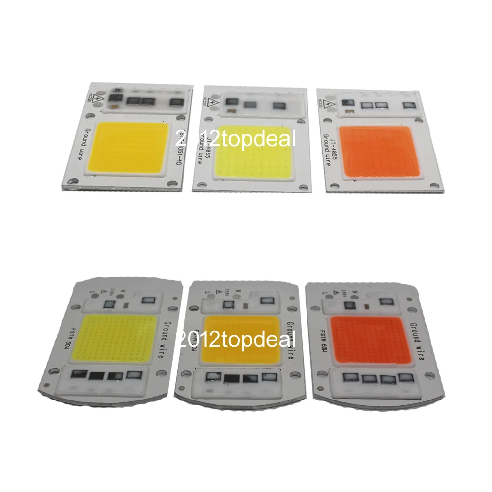 SMD COB Точечный светильник AC 220V чип для светодиодной лампы Beans Smart IC 20W 30W 50W