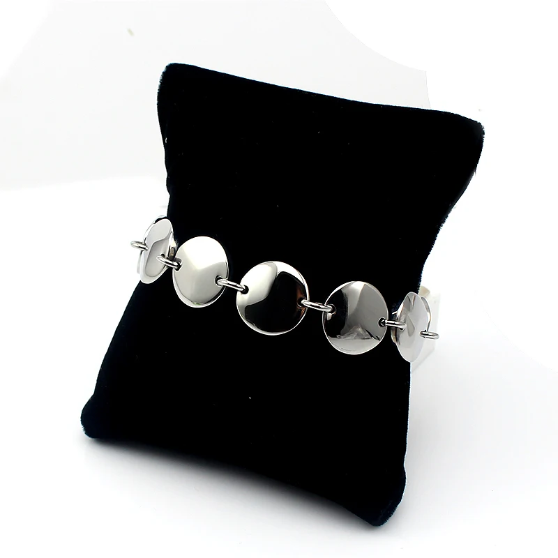 Серебряный браслет для Для женщин/Для мужчин Мода круглый ювелирные изделия