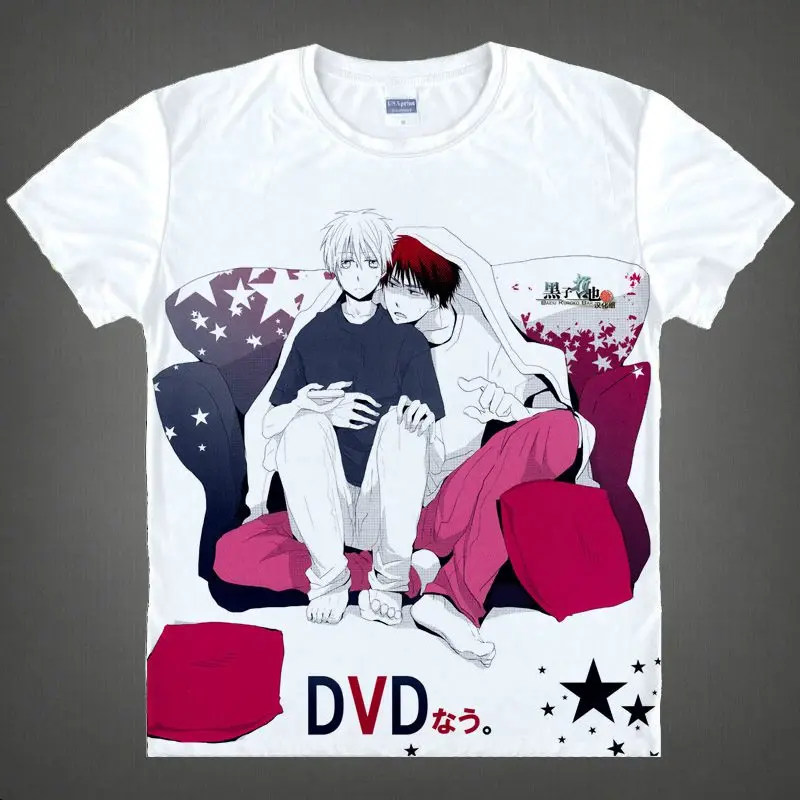 Kuroko без корзины женская футболка с принтом Аниме футболки коротким рукавом Kagami