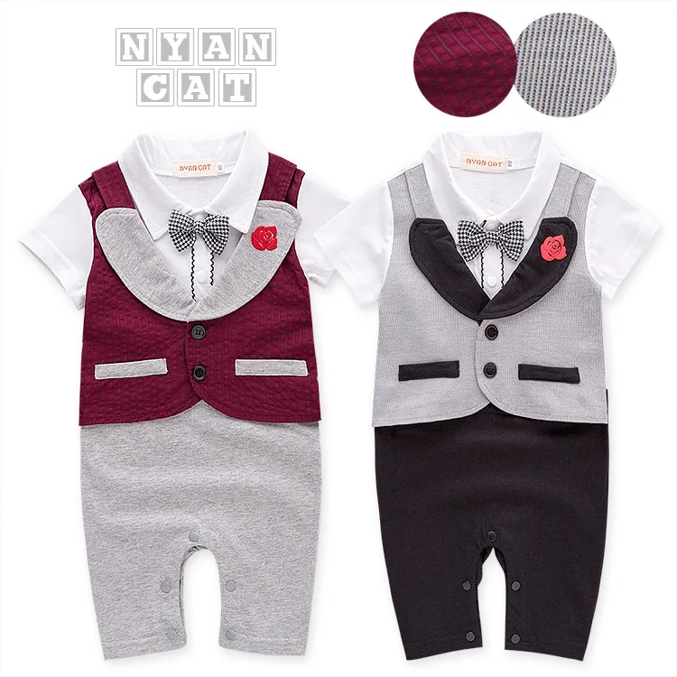 Новая стильная летняя одежда для детей малышей детская нарядная мальчиков