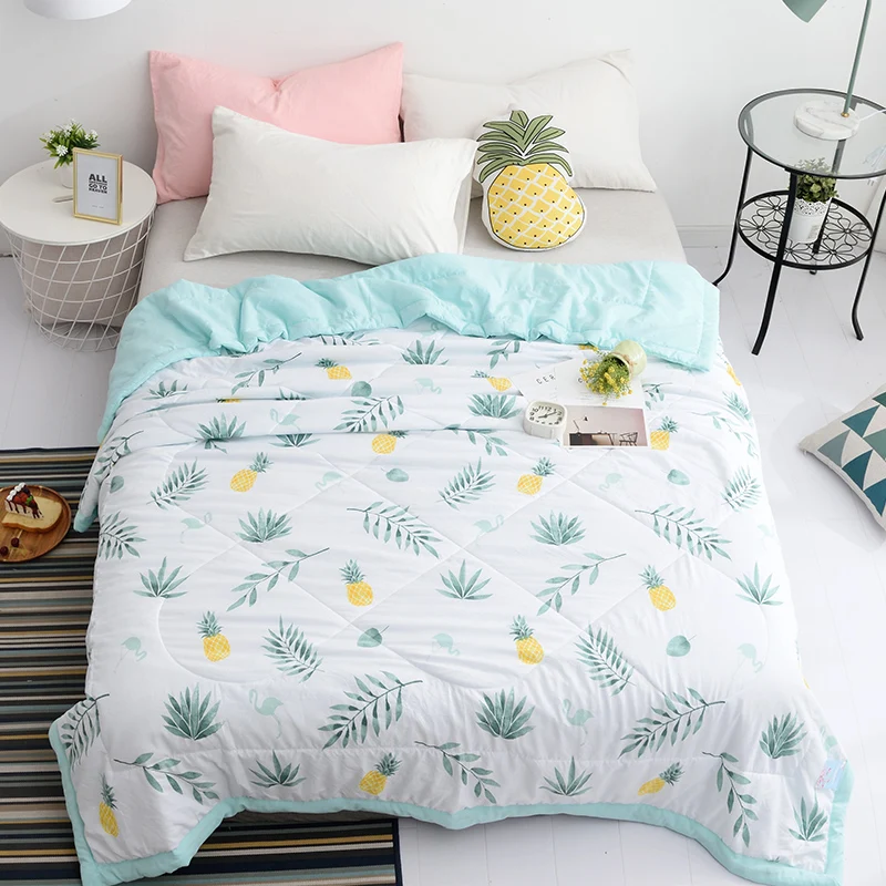 Новое простое летнее одеяло с листьями и цветами Скандинавское модное для детей