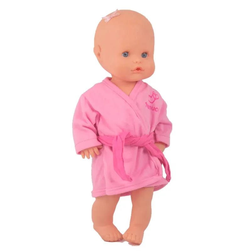night-robe1 35 см Nenuco Кукла Одежда и аксессуары Nenuco Ropa y su Hermanita ночной халат с поясом для куклы 13 дюймов - Цвет: night-robe1