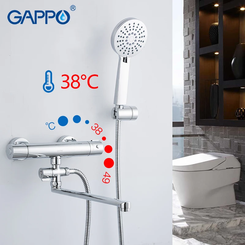 Смеситель для душа GAPPO термостат смеситель круглые аксессуары водопроводная