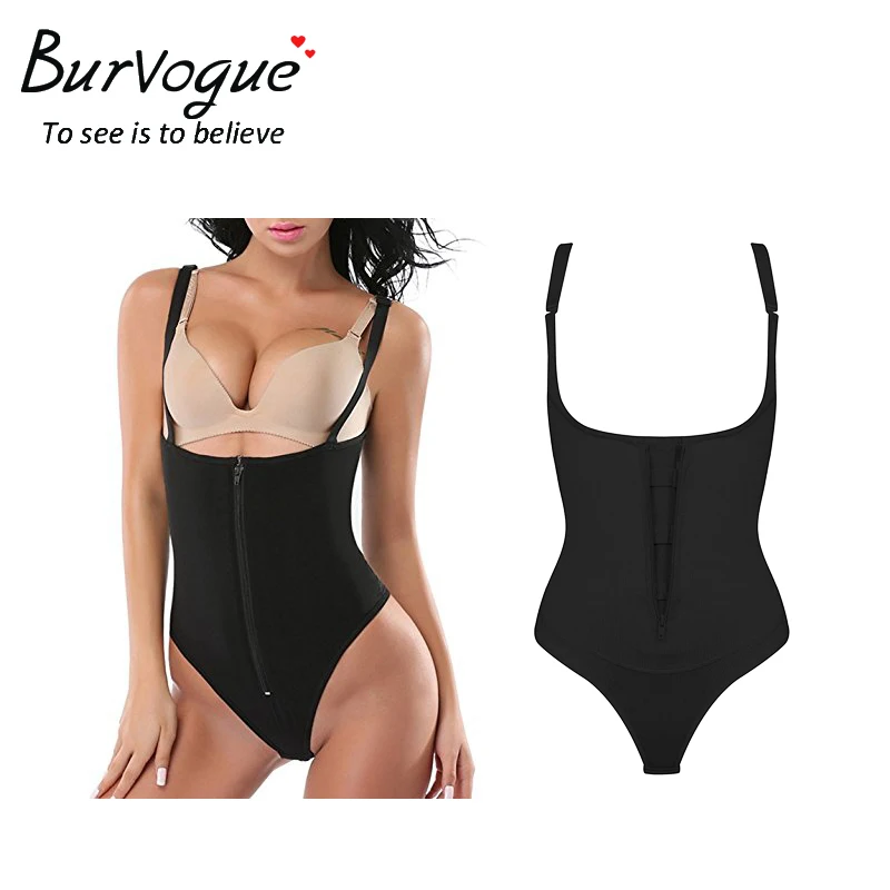 Black Burvogue, женское корректирующее белье, талия, Cincher, латексный утягивающий корсет, для похудения, на молнии и с пряжкой, для всего тела, Корректирующее белье, для контроля живота - Цвет: Black