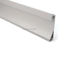10 x 1m setslot al6063 t6 aluminum profile led strip light and alu profile extrusion for recessed wall lamps