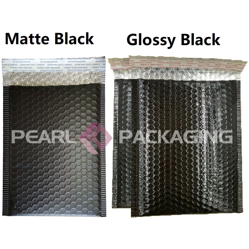 50pcs Glossy Black Bubble Mailer Padded Mailing Bag for Protection | Дом и сад