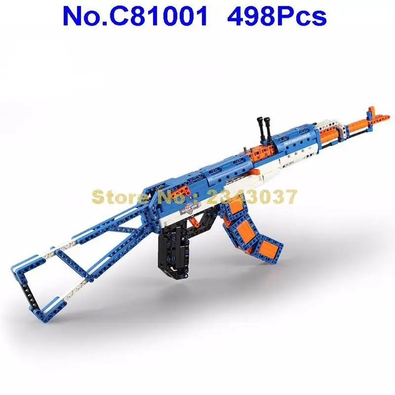 C81001 498 штук военный Ak 47 Штурмовая винтовка пистолет строительный блок