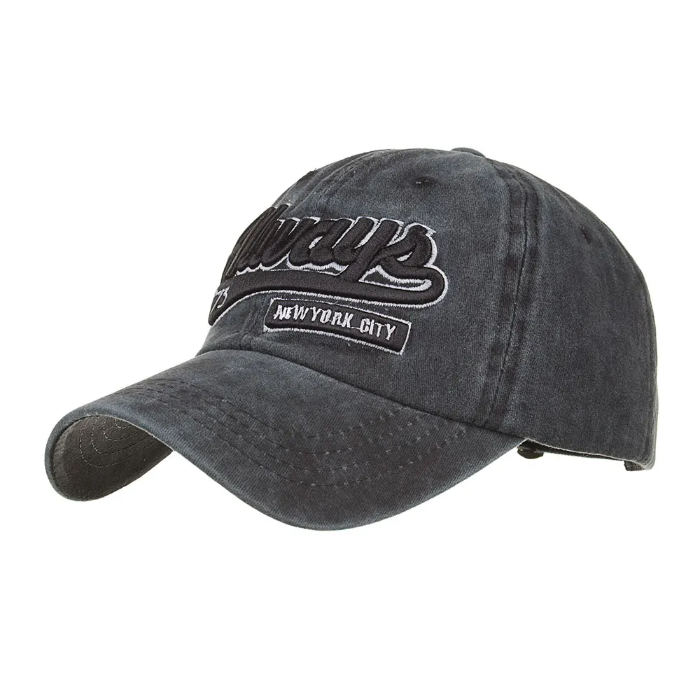 Joymay Новое поступление весенний сезон стиль отдыха всегда Вышивка Хлопок Snapback унисекс Спорт на открытом воздухе бейсболка B500 - Цвет: Black