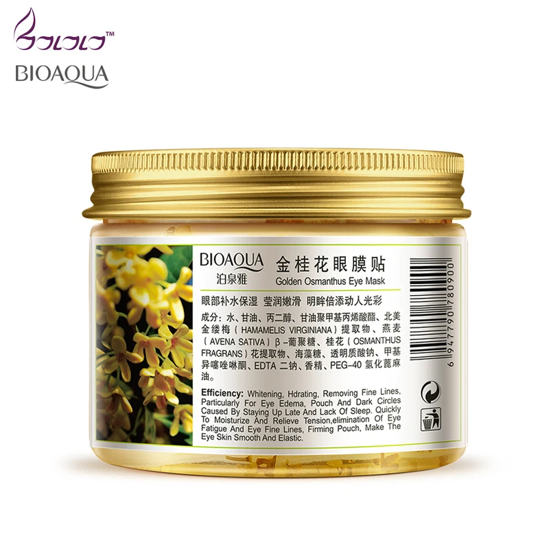 80 шт./бутылка BIOAQUA Gold осмотическая маска для глаз женщин коллагеновый гель