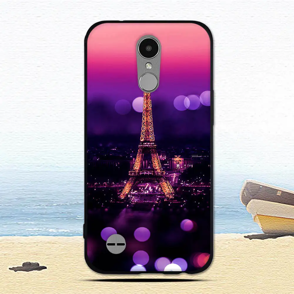 2017 чехол для lg k10 из мягкого силикона ТПУ с рисунком окрашенная задняя защитная
