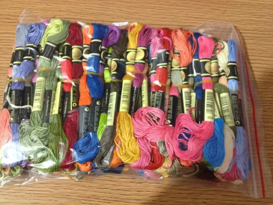 

Choose Any CXC Threads Number Total 100 Skeins Of Thread your color Embroidery Cross Stitch Floss Similar DMC