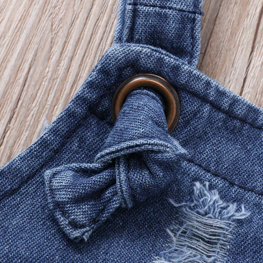 2018 новое летнее стильное красивое платье для маленьких девочек джинсовый