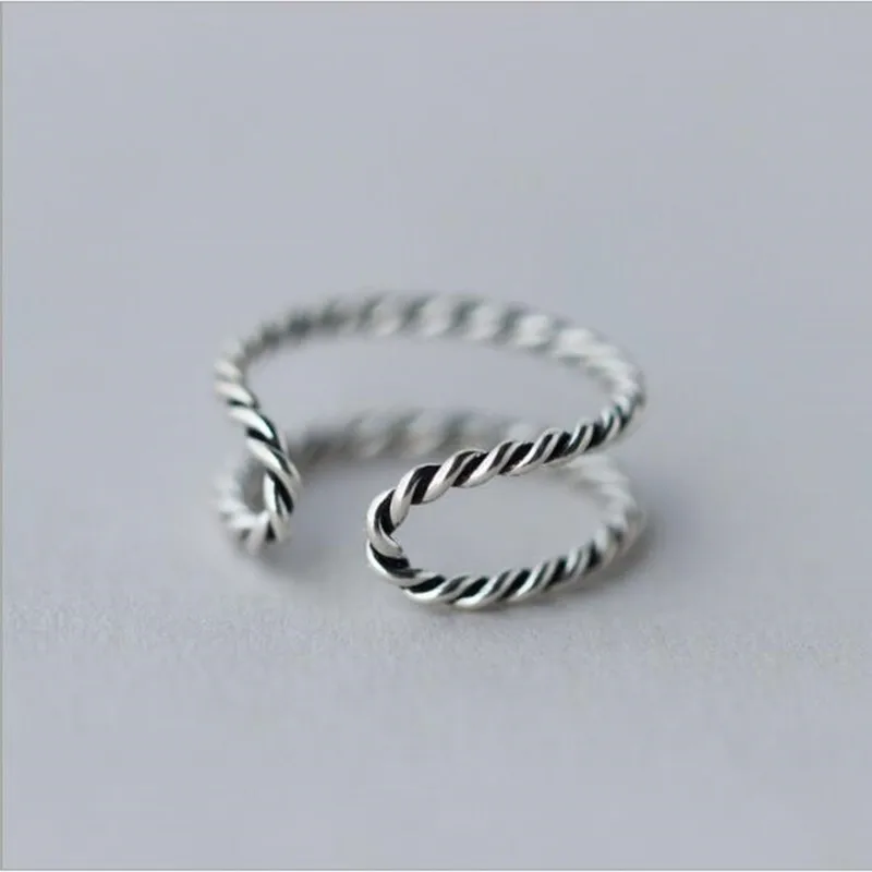 Новинка Простые ретро Популярные бриллиантовые серебряные украшения тайская