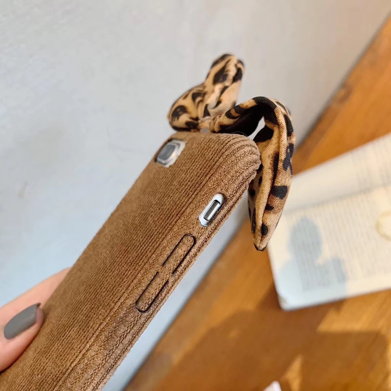Кроличьи уши чехол для телефона iphone XS XR XS MAX Bunny Вельветовая ткань мягкая задняя крышка для iphone 6 6s plus 7 8 plus