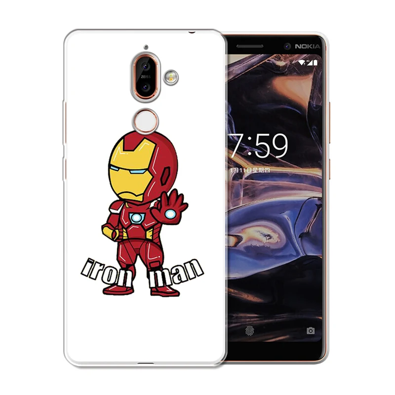 Marvel cartoon For Nokia 1 3 5 8 6 2 7 Plus 9 2.1 3.1 5.1 6.1 2018 X7 X3 X6 7.1 phone case cover Luxury coque Soft Silicone |