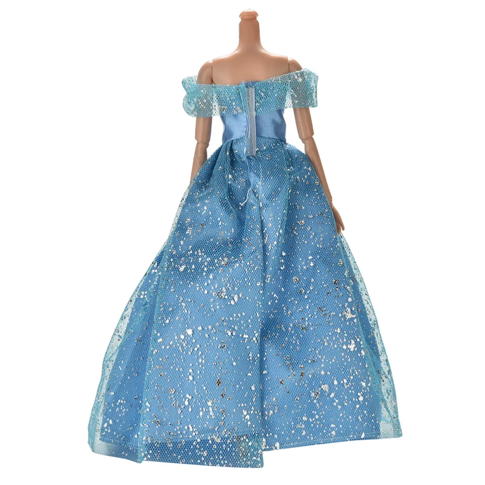 2016 новая мода ручной работы синий цвет аксессуары для кукол свадебное платье