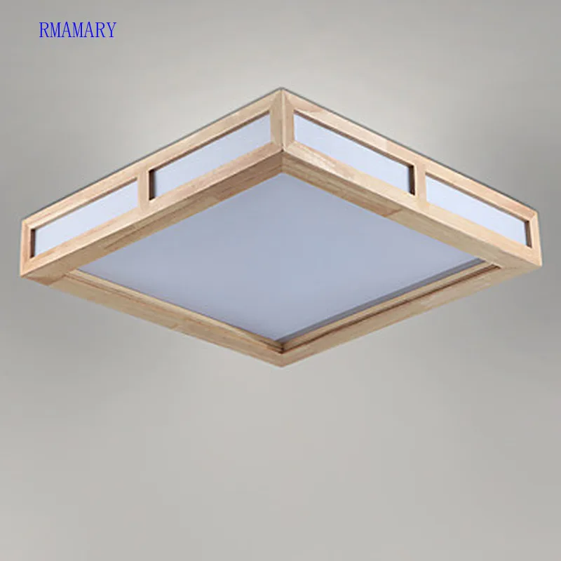 RMAMARY LED современное домашнее освещение дерево гостиная потолочные светильники