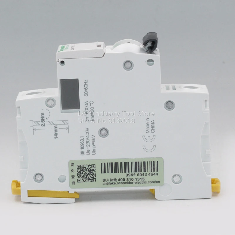 Новинка аутентичный миниатюрный автоматический выключатель Schneider telemecсоник IC65N 1P