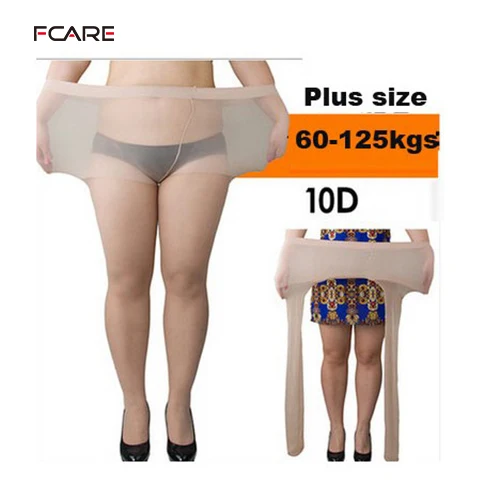 Летние ультратонкие колготки Fcare размер XXXL двухслойные из кордовой проволоки с