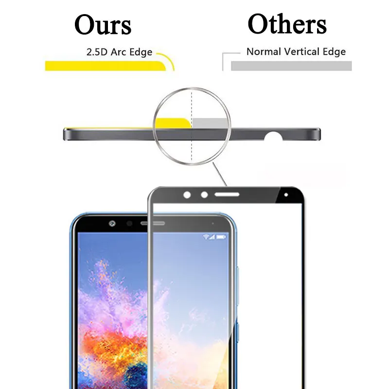 Защитное стекло на honor 7x для huawei x7 7 x Закаленное Защитная пленка экрана | Мобильные