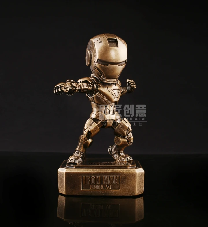 SAINTGI Железный человек 3 Марк 6 статуя Металл фигурку Gold Edition Мстители аниме Marvel MK42