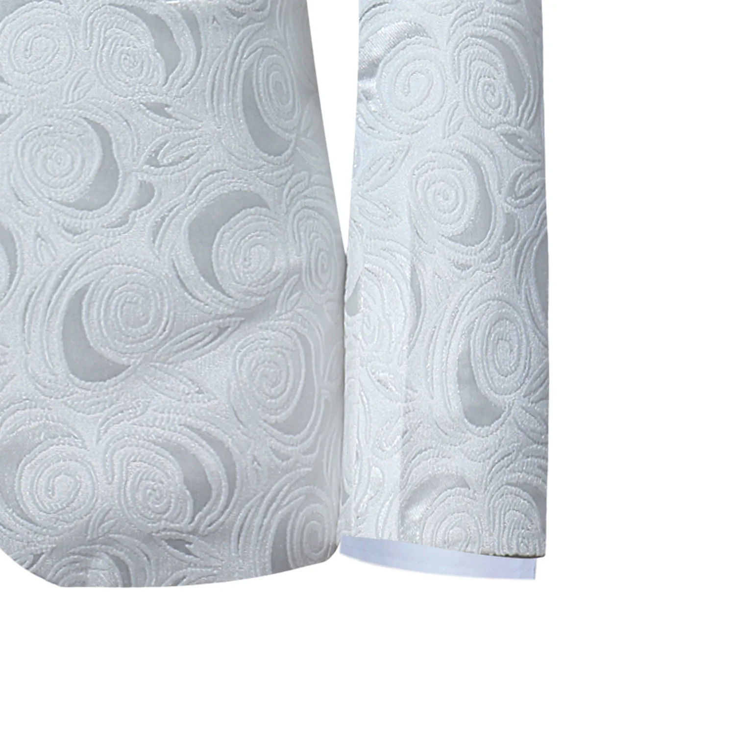 Мужской повседневный смокинг Shenrun белые цветочные костюмы шаль пиджаки с