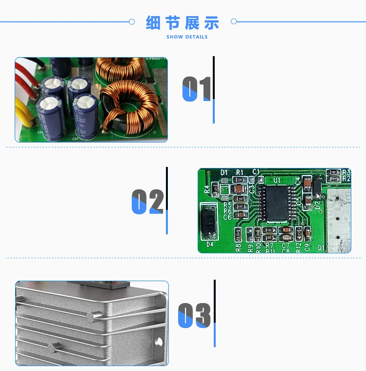 12V постоянного тока до 48V10A постоянного тока/Мощность конвертер 10-20V переменный 48V автомобиль Повышающий Модуль источника питания трансформатор