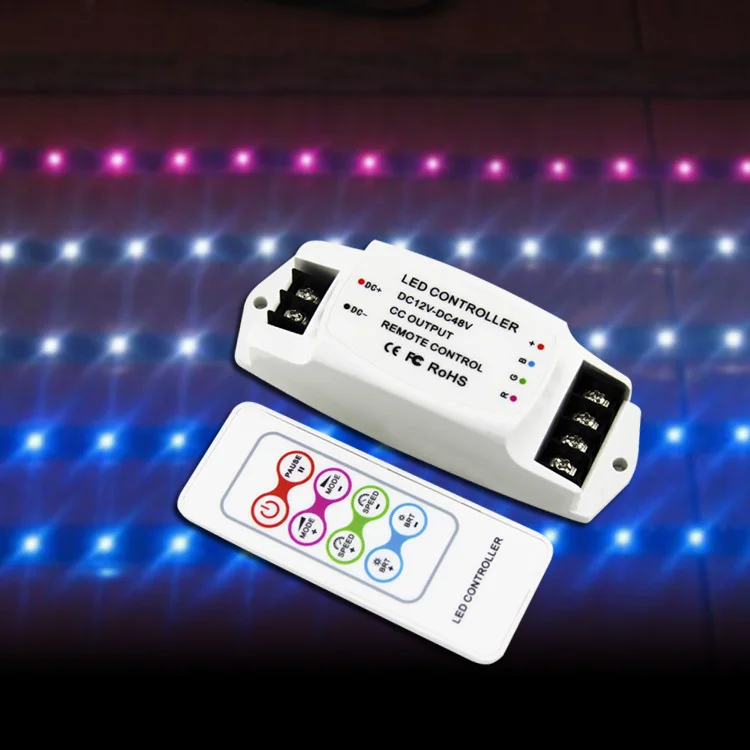 BC-361-CC DC12V-48V 350mA 700mA постоянный ток на выходе светодиодный RGB контроллер полосы с RF