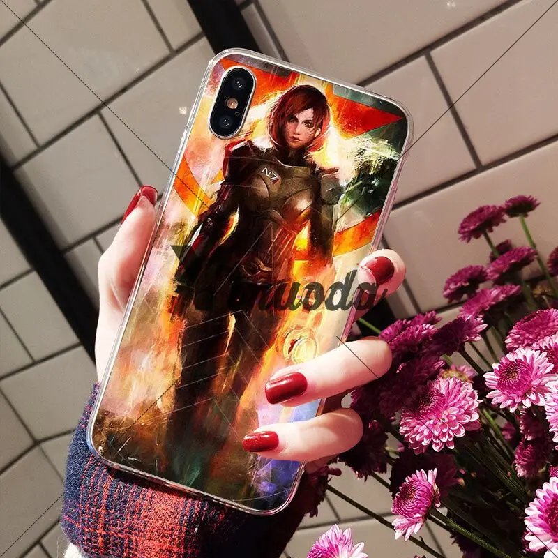 Yinuoda N7 Mass Effect Custom Photo мягкий чехол для телефона iPhone X XS MAX 6 6S 7 7plus 8 8Plus 5 5S XR | Мобильные