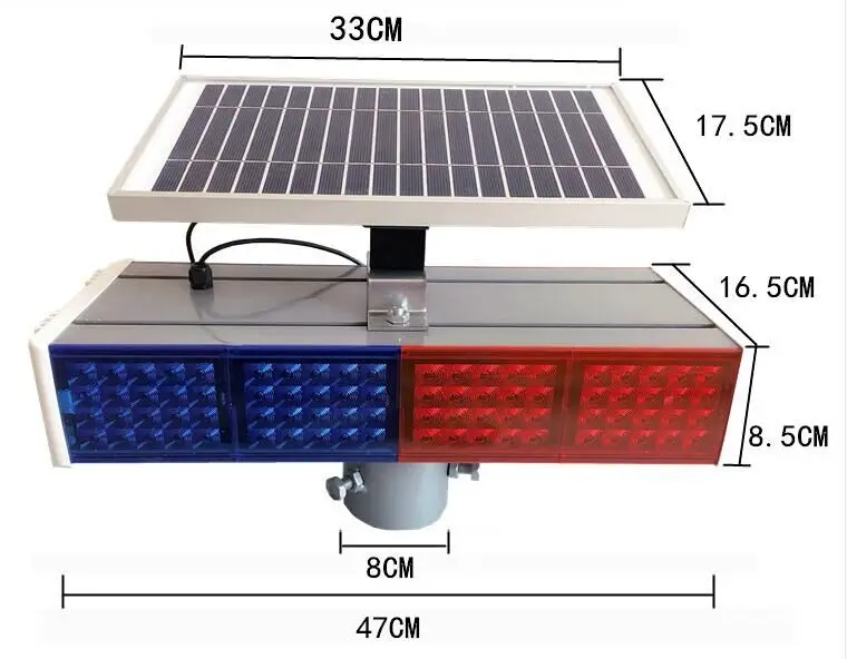 Высокая звезда 40 Вт светодиодные сигнальные огни solarpower дорожные аварийные