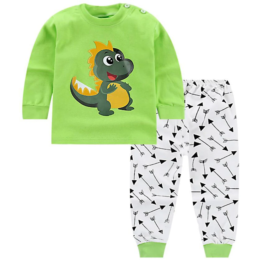 Комплект одежды для маленьких девочек новорожденный младенец одежда пижамы с