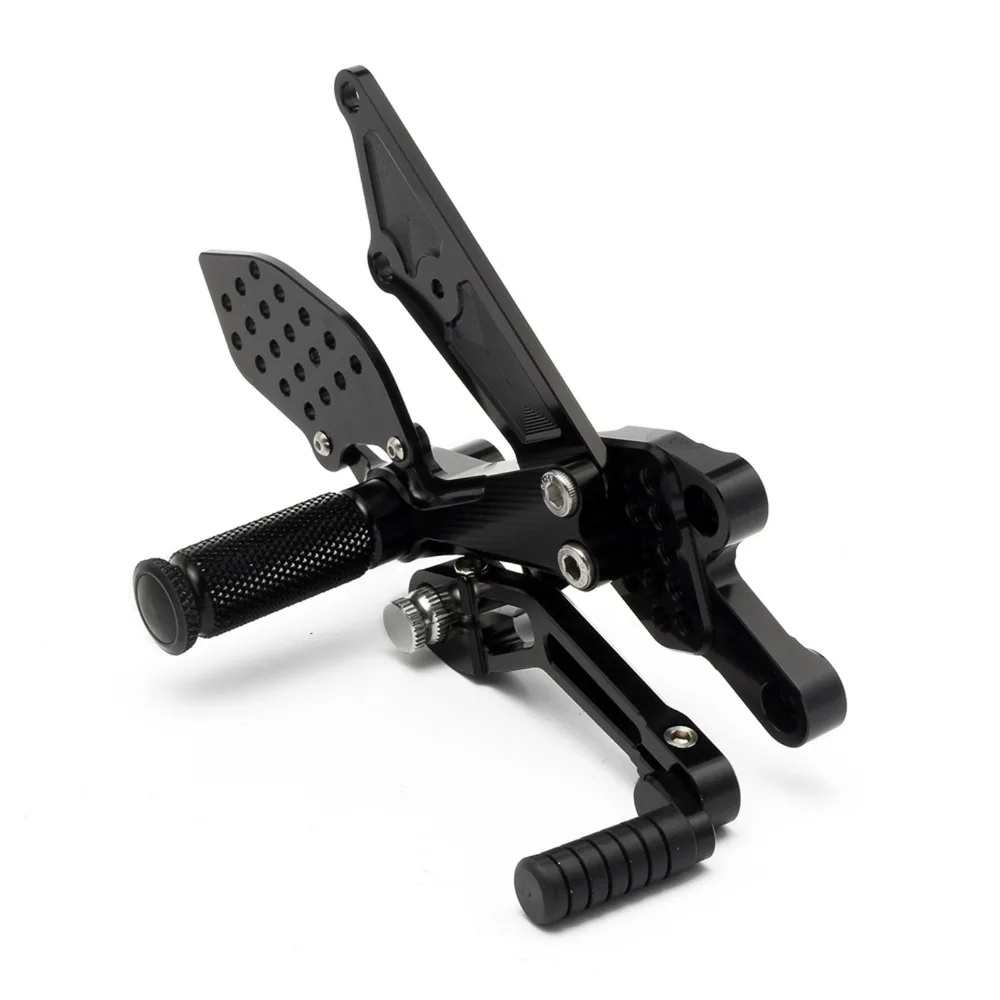 FZ1/FZ1 Fazer 2006- FZ8 2010-2013 Алюминиевый сплав мотоциклетные подставки для ног задний Набор Регулируемые подножки Rearset для Yamaha