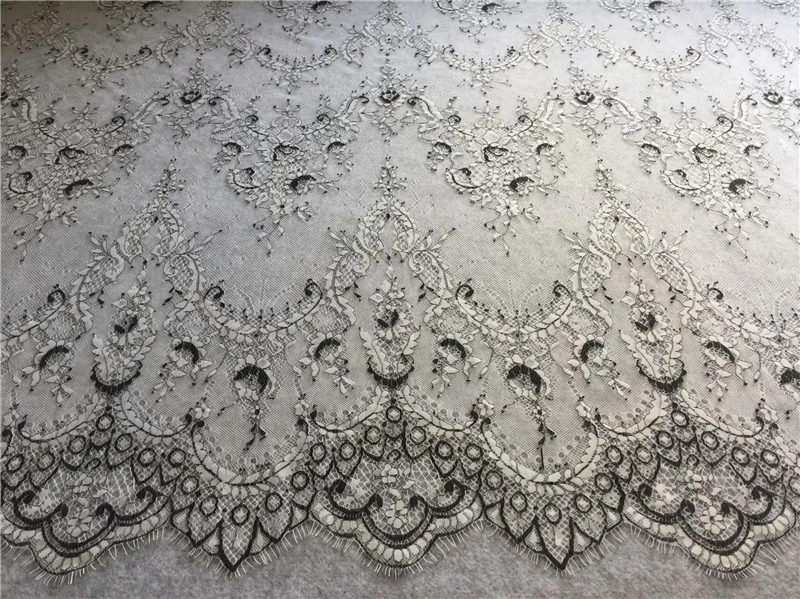 Новые французские ресницы кружевной ткани Diy изысканные кружева вышивка одежды свадебное платье аксессуары RS806