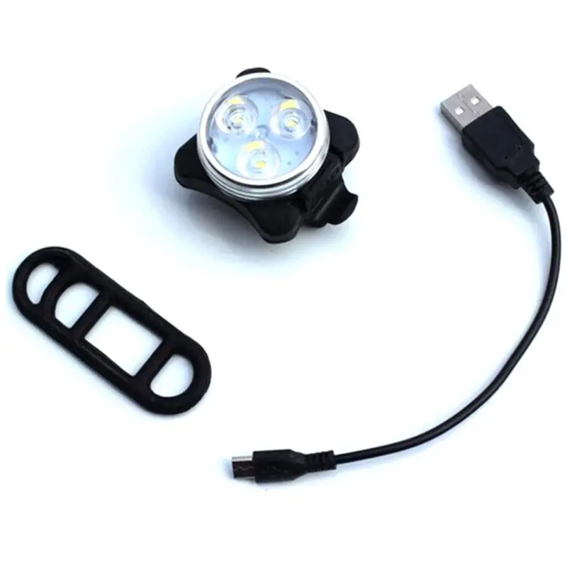 White light Зарядка через usb задний фонарь для велосипеда с возможностью светильник светодиодный велосипед задний светильник велосипед передний светильник MTB дорожный Велоспорт вспышки света светильник велосипеда светильник комплект 4 режима - Цвет: White light